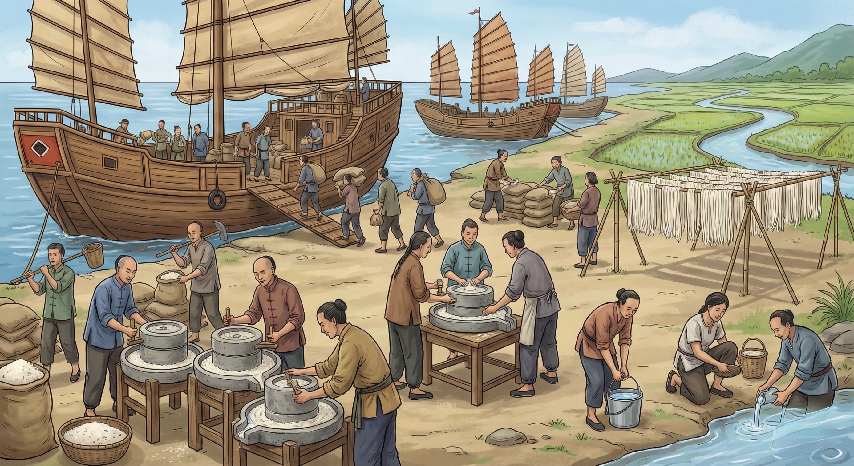 วิถีชีวิตชาวจีนอพยพและเรือสำเภา